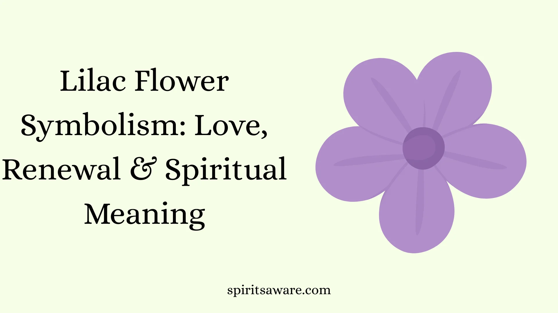 Lilac Flower Symbolism