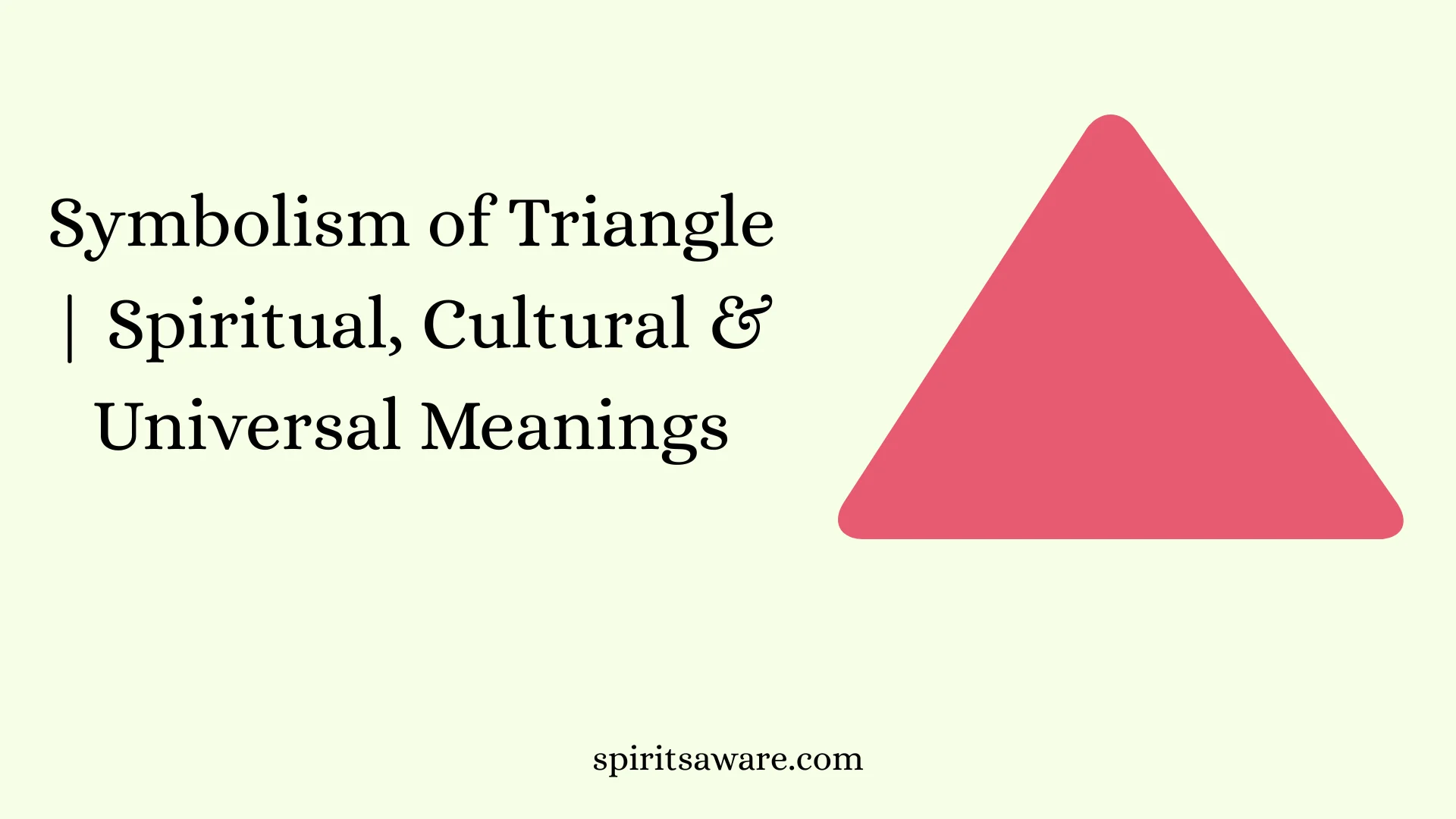 Symbolism of Triangle