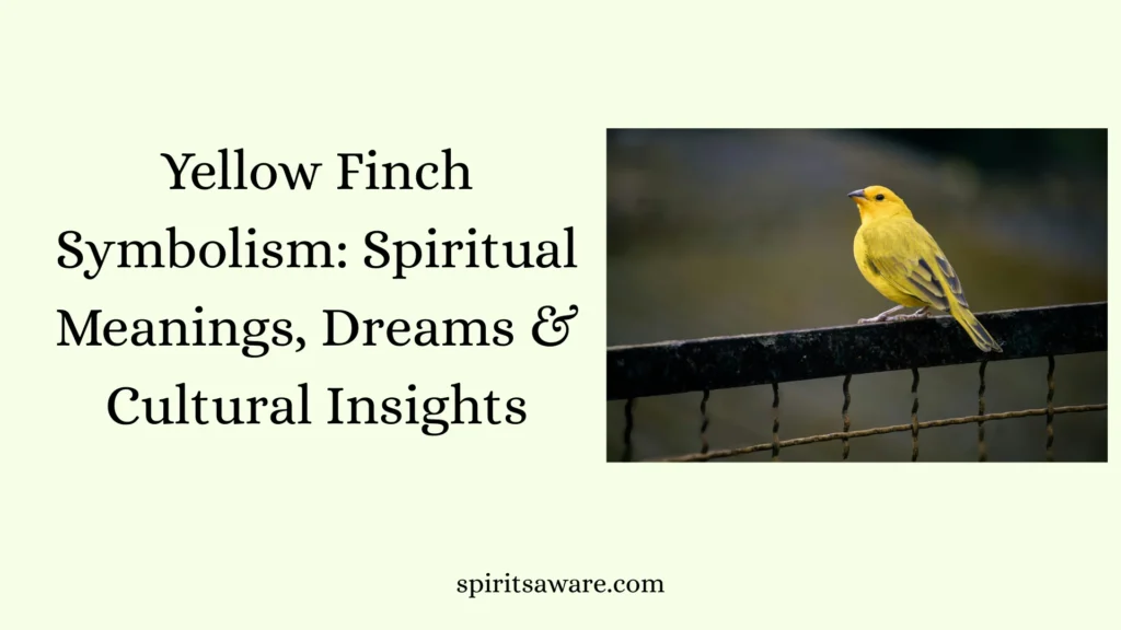 Yellow Finch Symbolism