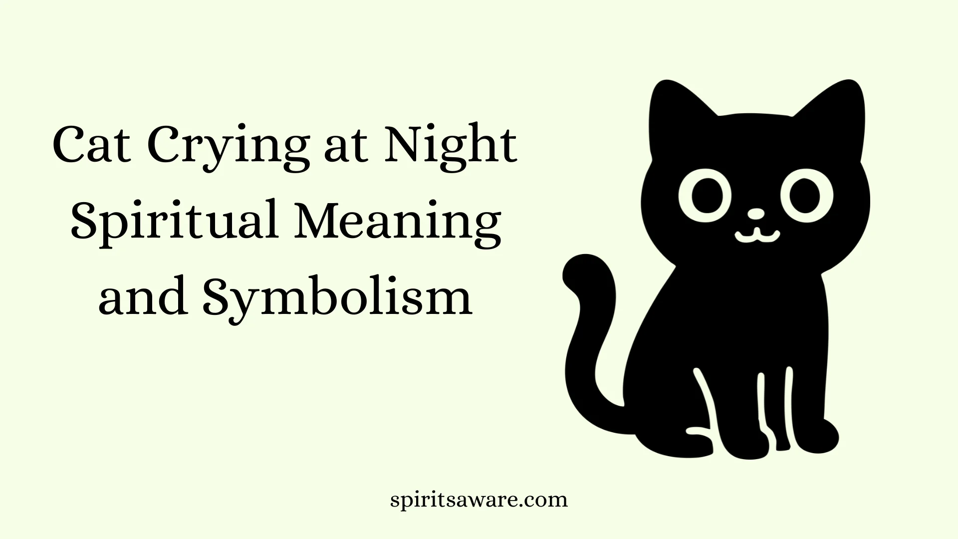 Cat Crying at Night Spiritual Meaning and Symbolism