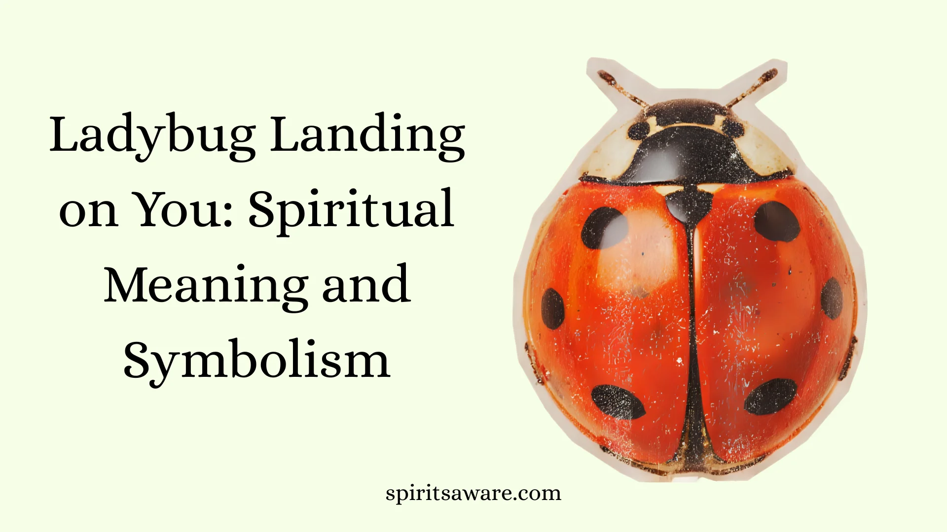 Ladybug Landing on You