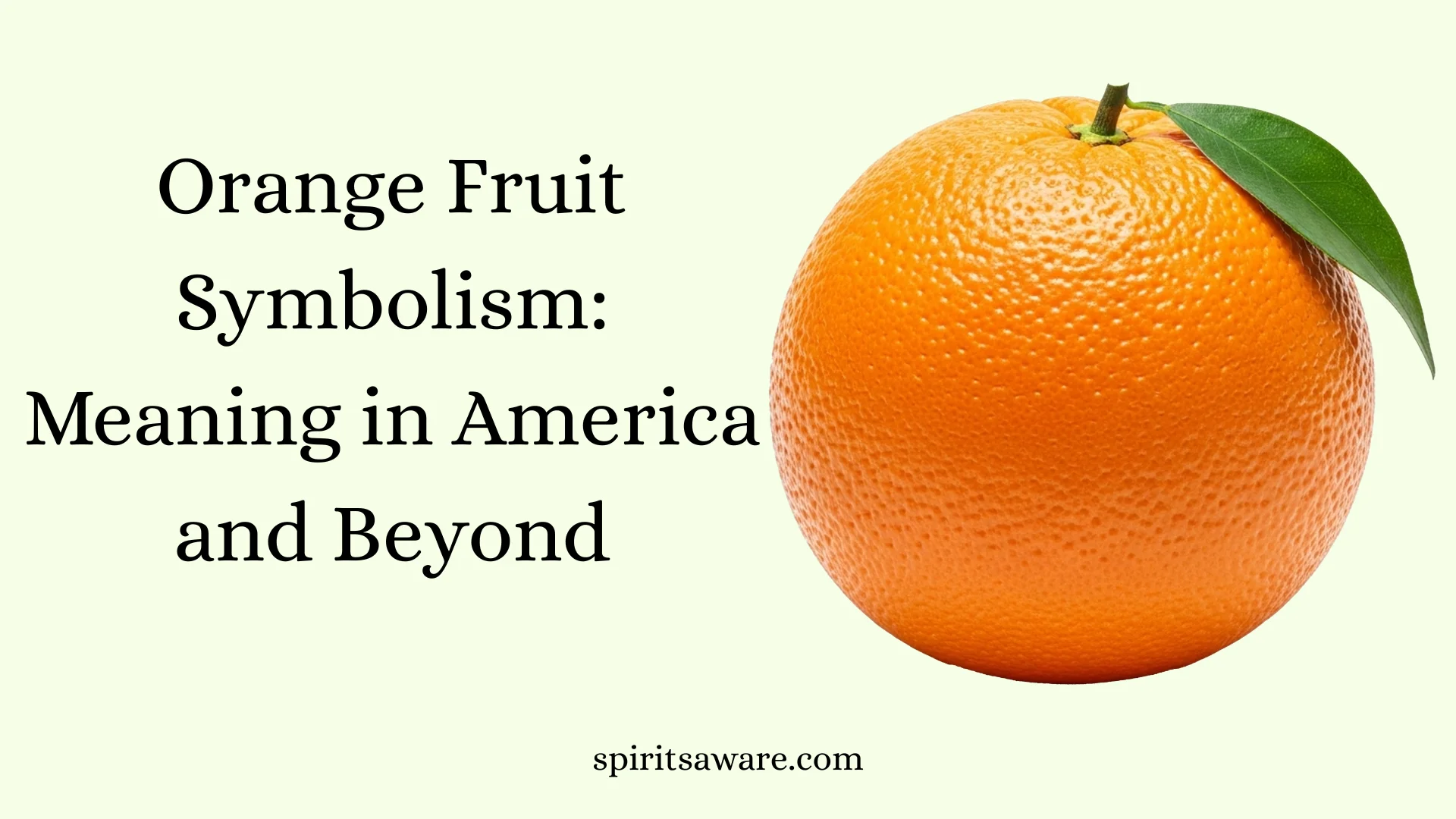 Orange Fruit Symbolism