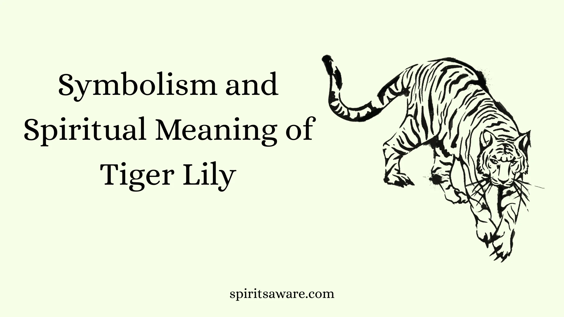 Symbolism and Spiritual Meaning of Tiger Lily