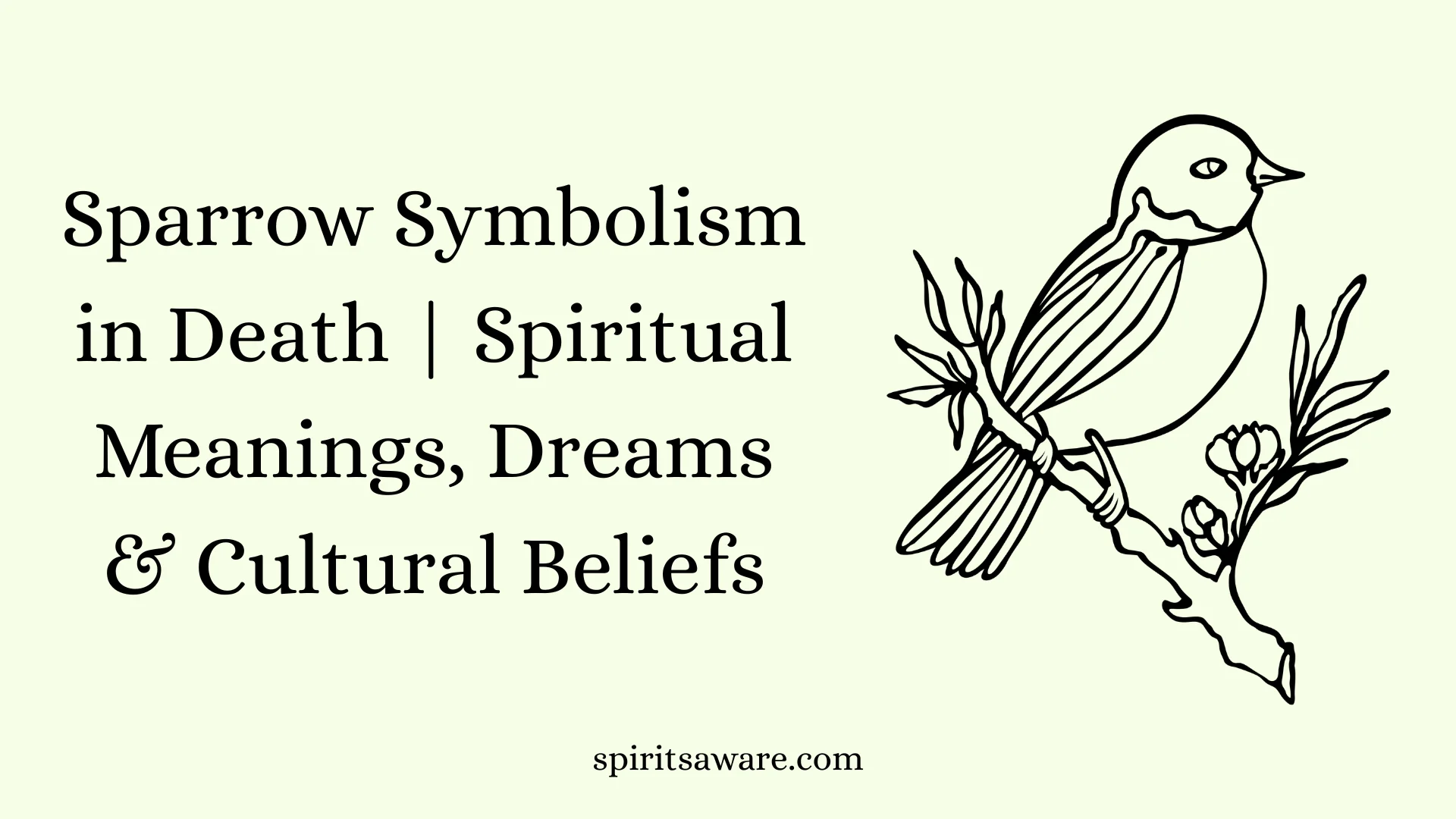 Sparrow Symbolism in Death