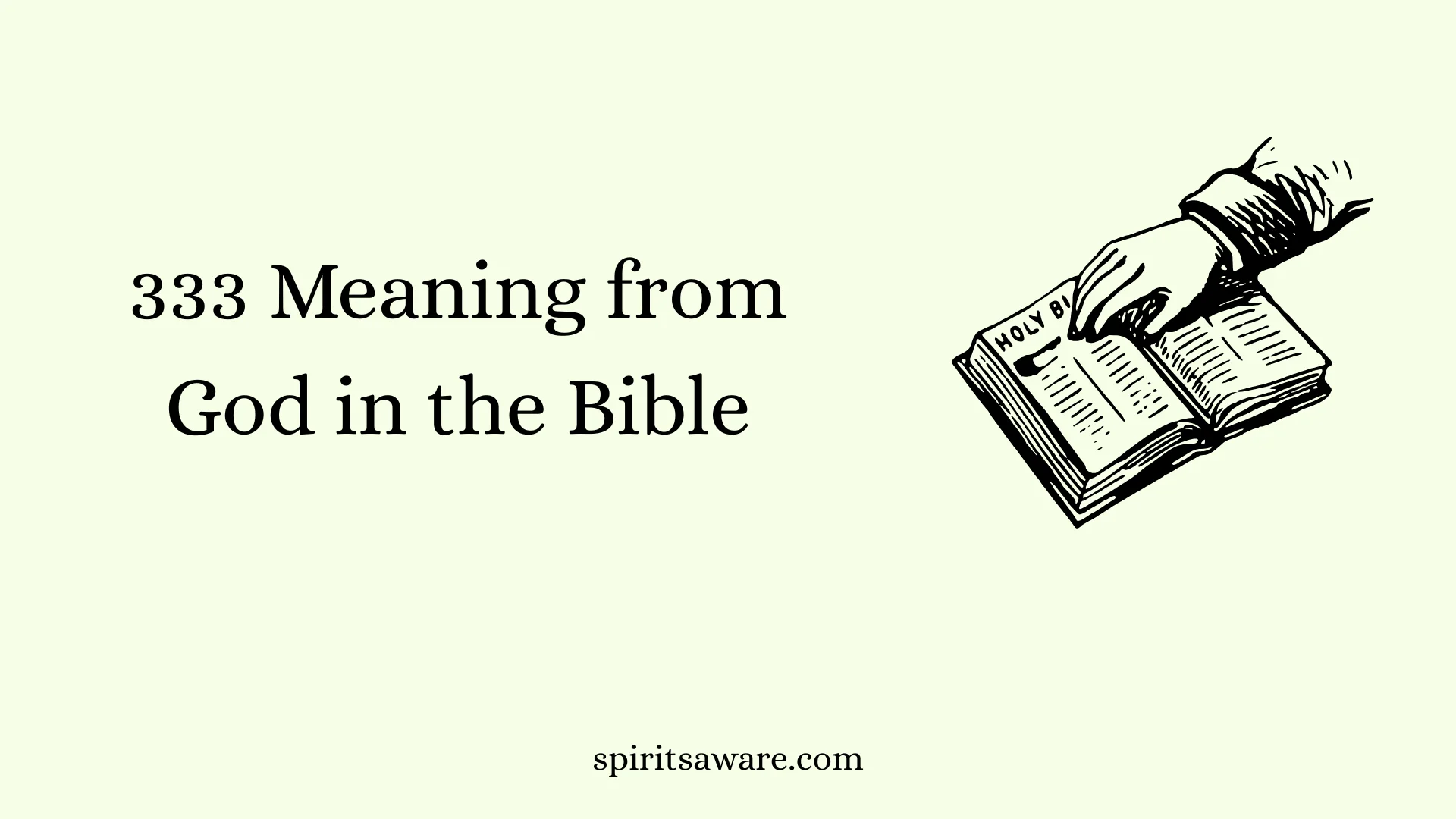 333 Meaning from God in the Bible