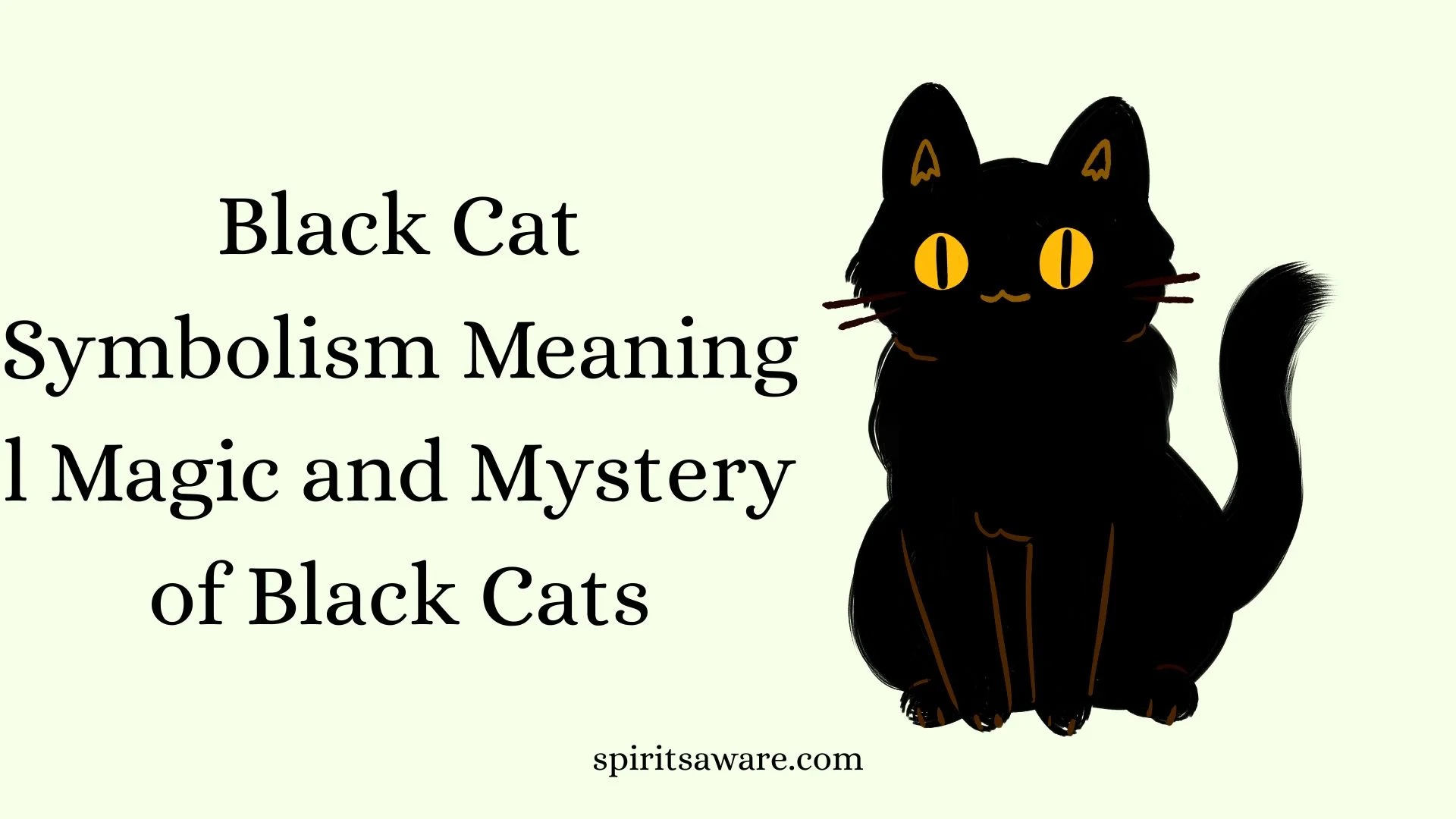 Black Cat Symbolism Meaning l Magic and Mystery of Black Cats