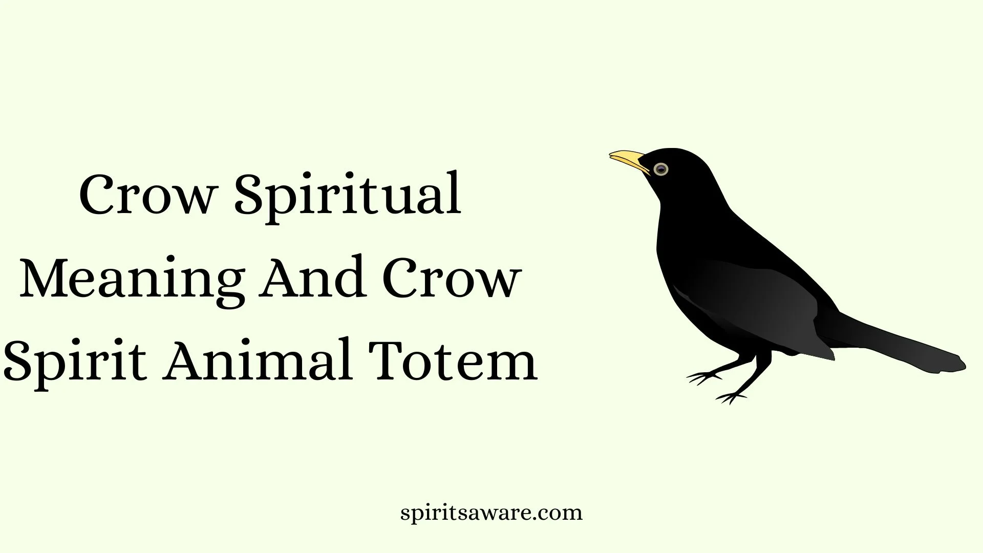 Crow Spiritual Meaning And Crow Spirit Animal Totem